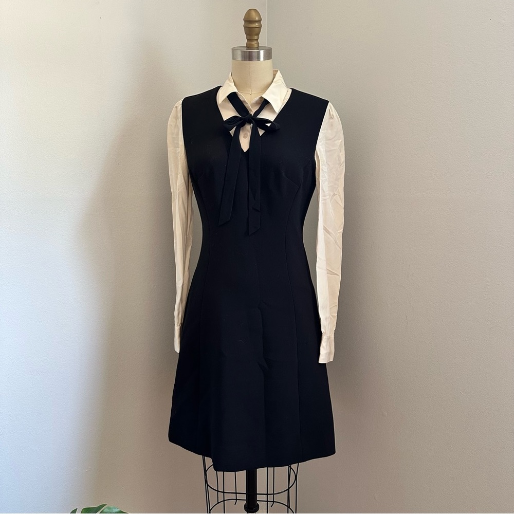 COPY - Kate spare New York black /white women dress with bow. Size 4